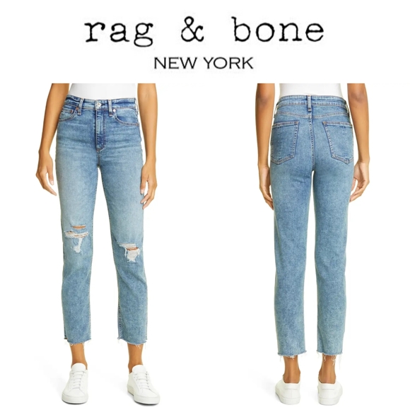 rag & bone Denim - Rag & Bone Nina High-Rise Ankle Cigarette Jeans